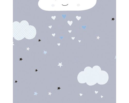 Patroon met wolken, harten en sterren