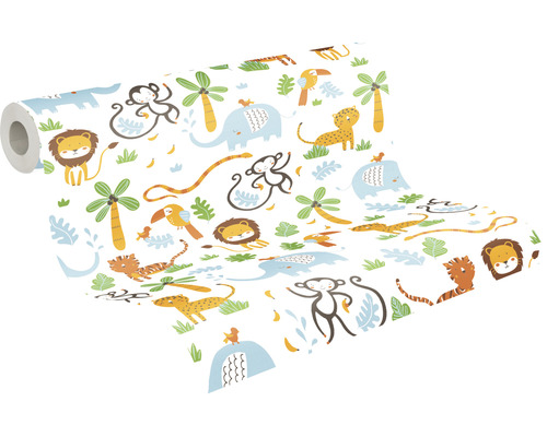 Behangrol met jungle motieven