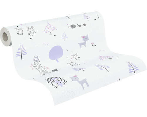 Rol behang met dierenmotief voor kinderkamer