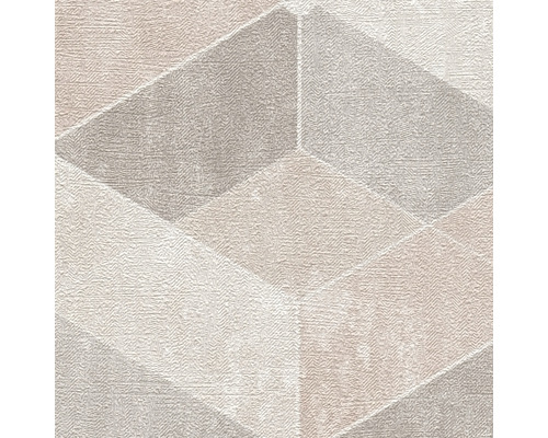 Behang met geometrisch 3D-kubuspatroon