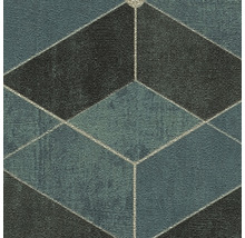 Behang met geometrisch kubuspatroon
