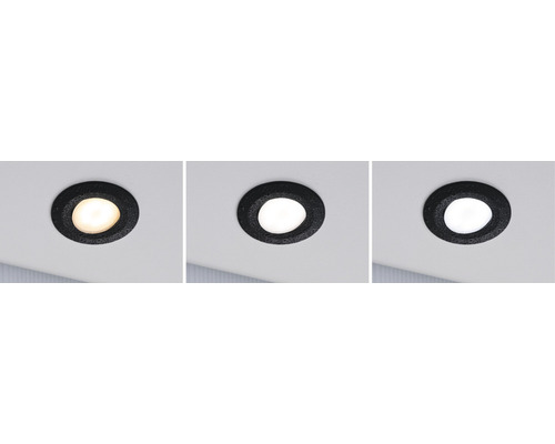 Inbouwspot met verschillende lichtkleuren