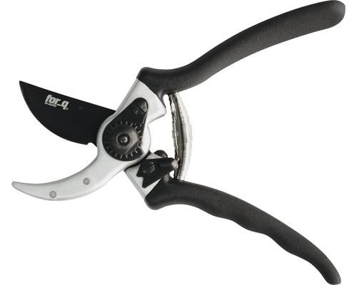 Tuinschaar met zwart mes en zilverkleurige schaarkop