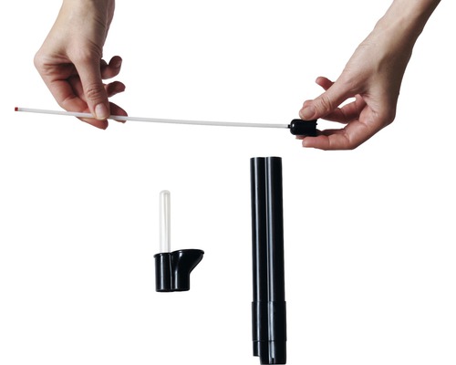 Installatie van een irrigatiekolom met waterniveau-indicator