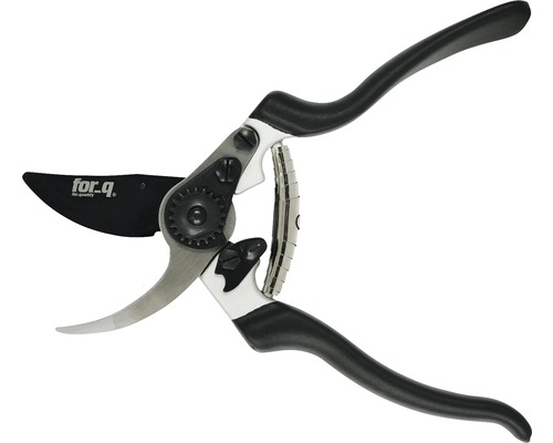 Tuinschaar met zwarte handgreep en mes