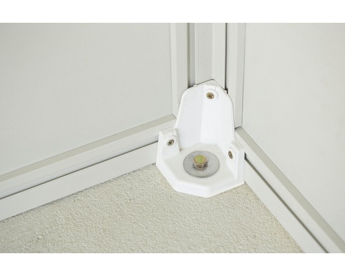 Detailopname van een hoekverbinding met schroeven