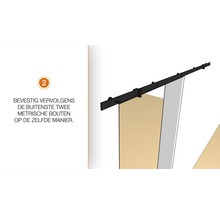 INTERSTEEL Schuifdeursysteem Basic mat zwart-thumb-5