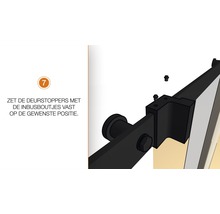 INTERSTEEL Schuifdeursysteem Basic mat zwart-thumb-11