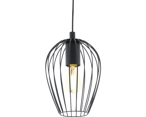 Hanglamp met draadframe en lamp