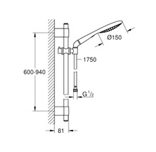 GROHE Doucheset Rainshower Solo 150 2 stralen 27273001