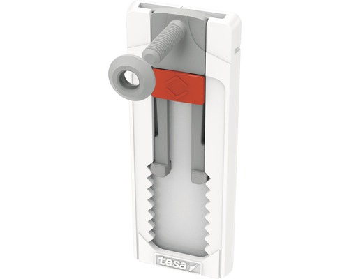 TESA Powerstrips klevende schroef verstelbaar voor tegels & metaal 3 kg 2 stuks Tesa plakspijker voor gestructureerde oppervlakken