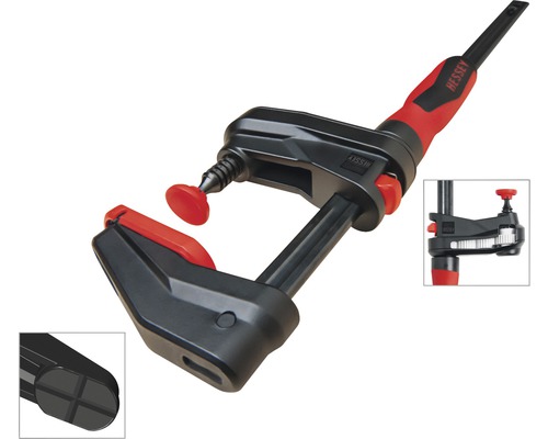 Bessey éénhandklem met kunststof klembekken