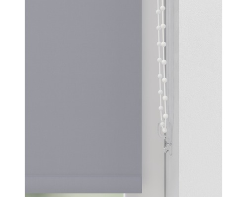 Grijs rolgordijn met bedieningsketting