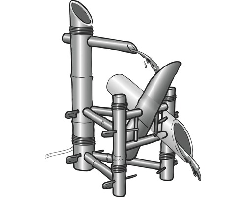 Bamboe tafel fontein met waterstroom