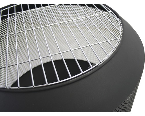 Gedetailleerde weergave van een vuurplaats met grillrooster