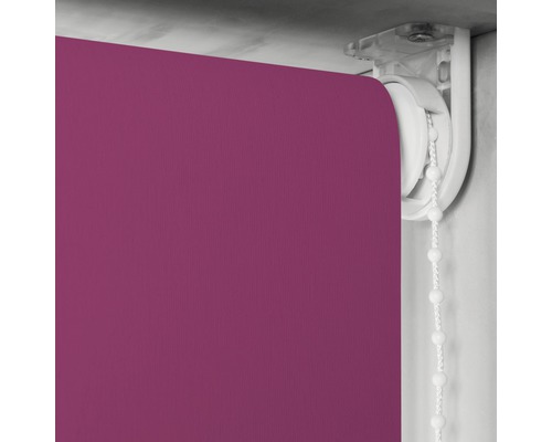 Lila zijdelings oprolbaar rolgordijn met kettingbediening