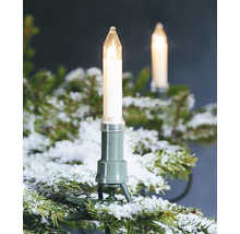 Kerstboomkaars met klem op dennentak