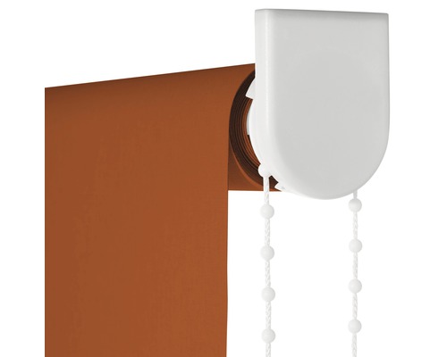 Bruin rolgordijn met kettingbediening