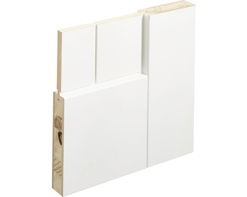 Dwarsdoorsnede van een witte houten binnendeur