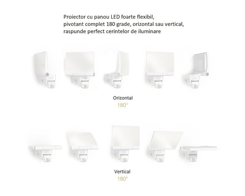 LED-nachtlampje met flexibel paneel, horizontaal en verticaal draaibaar