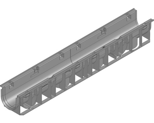 Hauraton Recyfix Standard 100 afwateringsgoot onderste deel type 01 van PP 1000 x 150 x 134 mm