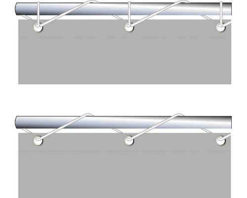 Grijs windscherm met ogen en bevestiging