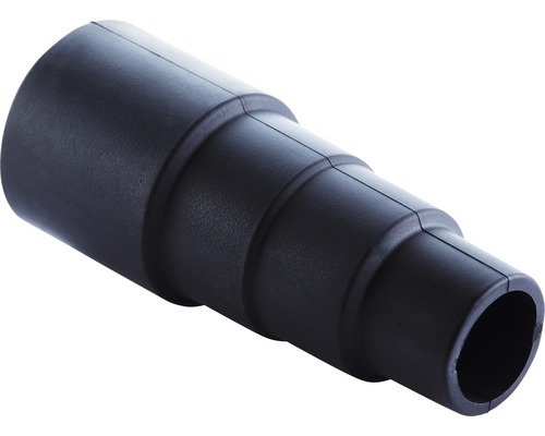 Zwarte stofzuigeradapter van kunststof