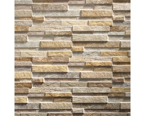 Steenstrips met horizontale, rechthoekige stenen elementen