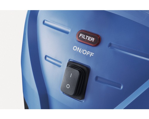 Close-up van een filterknop en een aan- en uitschakelaar