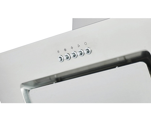 Roestvrijstalen afzuigkap met bedieningselementen