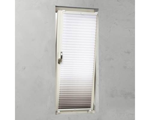 Raam met plisségordijn voor zonwering