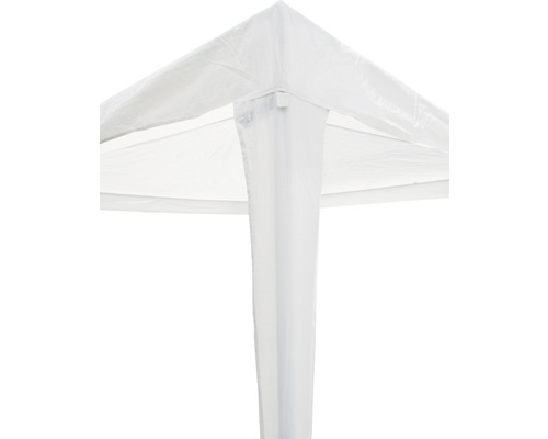 Detailopname van een witte partytent