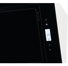 Detailopname van een afzuigkap met digitale display
