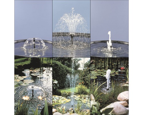 Diverse waterspelen voor tuinvijvers