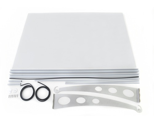 Markiezenset met plaat, latten, beugels en bevestigingsmateriaal