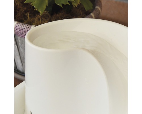 Close-up van een drinkfontein voor huisdieren met water