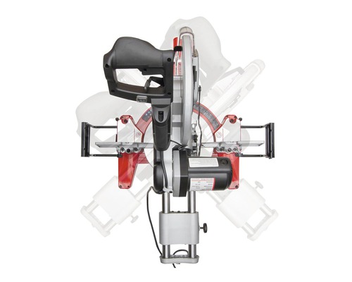 Verstekzaag in verschillende posities