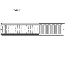 THERMRAD Vlakke paneelradiator S8 type 22 50x50 cm HxB-thumb-1