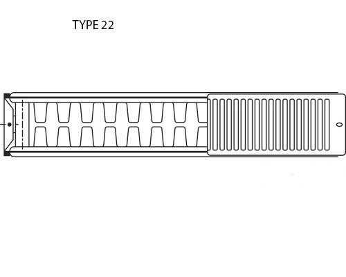Type 22 radiator schema