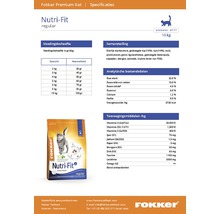 FOKKER Kattenvoer nutri fit 10 kg