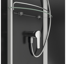 Douche met planchet, kraan en doucheslang