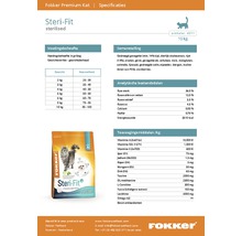 FOKKER Kattenvoer steri fit 10 kg