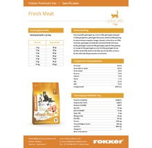 FOKKER Kattenvoer fresh meat 7 kg