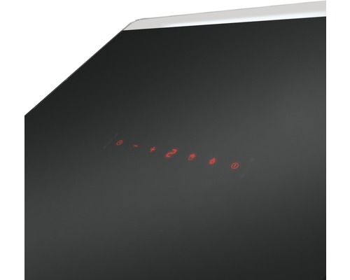 Detail van de bedieningselementen van een afzuigkap