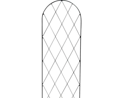 Metalen tuinafscheiding met ruitpatroon