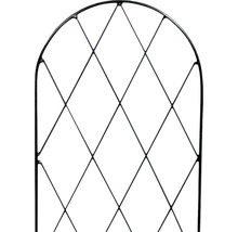 Metalen tuinomheining met ruitpatroon