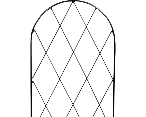 Metalen tuinomheining met ruitpatroon
