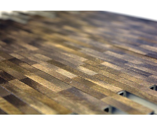 Mozaïektegel in houtlook