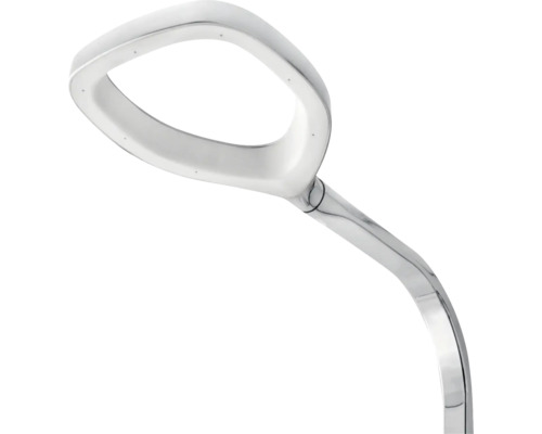 Zilveren tafellamp met LED verlichting