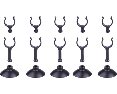 Tien zuignapbeugels voor aquariumaccessoires